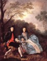 Portrait of the Artist with his Wife and Daughter Thomas Gainsborough